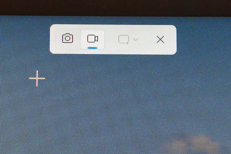 PrintScreenキー押下後、ビデオカメラアイコンに切り替える
