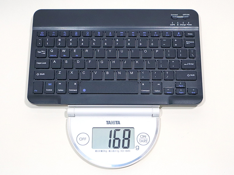 重量は実測で約168g