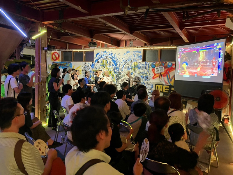 パブリックビューイングの様子