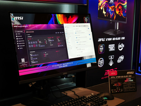 MSI、500Hz駆動のQD-OLEDモニターをいよいよ日本に投入。TGSでお披露目