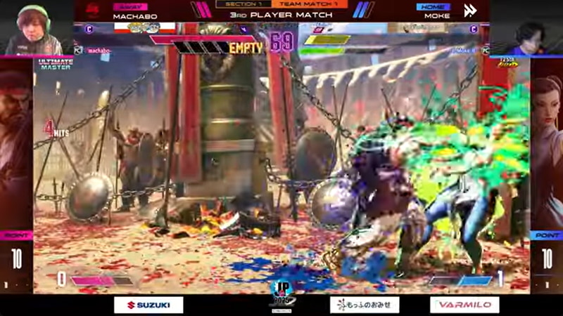 試合は接戦をまちゃぼーのリュウが制してチームを勝利に導いた