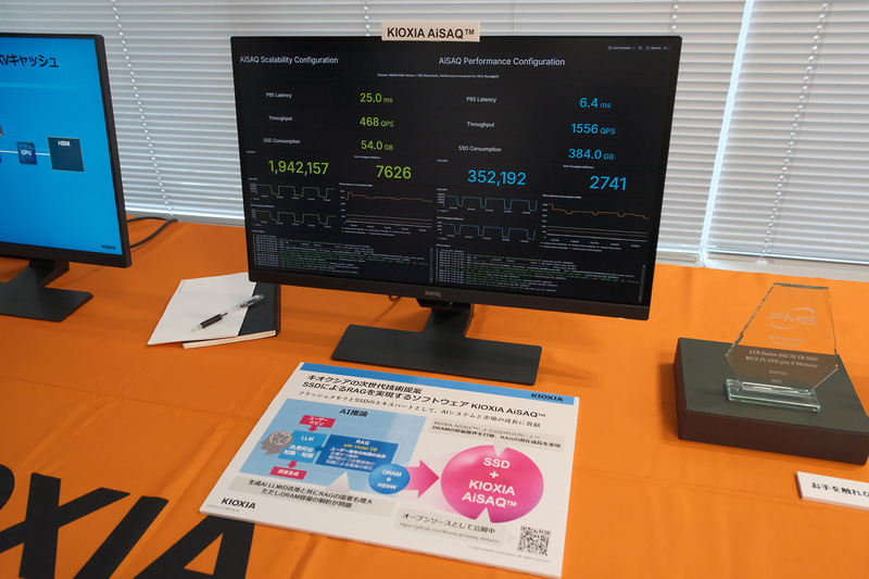 KIOXIA AiSAQの紹介エリア
