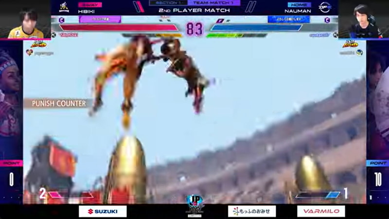 中堅戦はひびきのリリーとナウマンの舞の一戦。ここはひびきのリリーのコマ投げ「メキシカンタイフーン」が多く決まり、主導権を握ったひびきのリリーが勝利