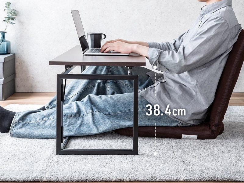 座椅子で使用した際のイメージ