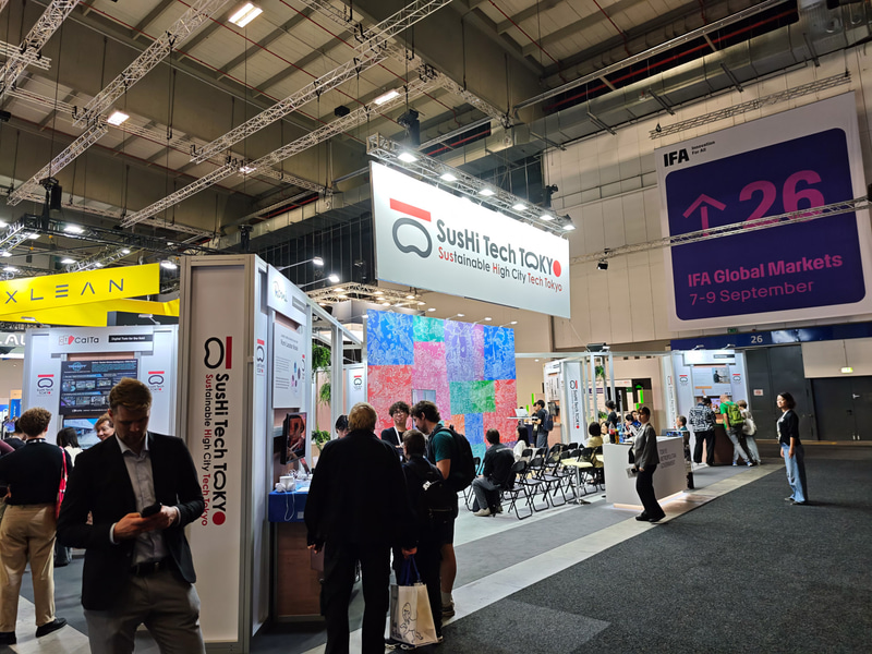 IFAにおけるSusHi Tech Tokyoのブース