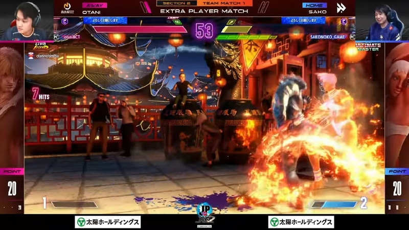 延長戦のsakoのエレナと大谷のケンの1戦は大谷のケンが気合いの2-0勝利で延長戦を制した