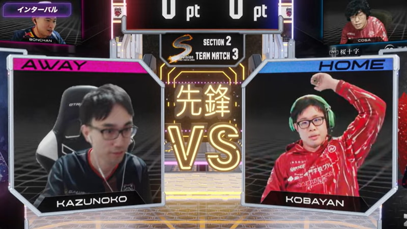 かずのこに2セット目を取られたところでインターバルを取るこばやん。チームの作戦として負けた時は積極的にインターバルを取るように指示があったとのことだが、結果としてそのインターバルが勝利に繋がることとなった