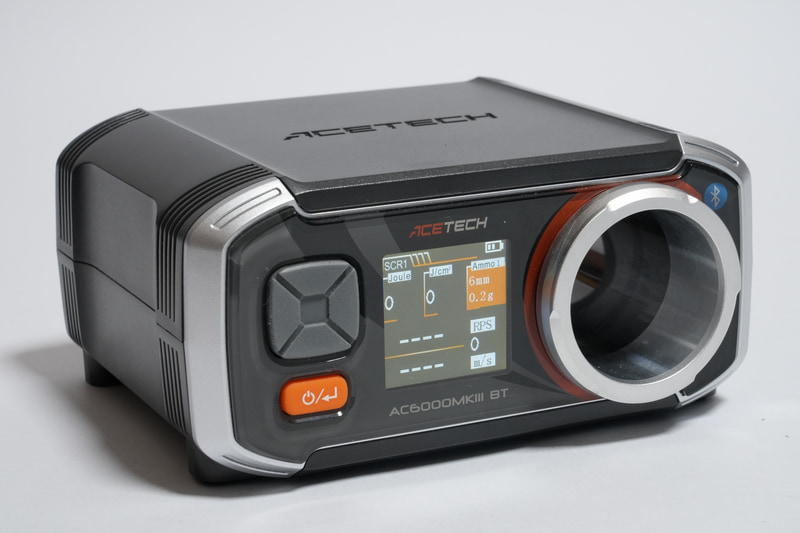 ACETECH製弾速計「AC6000MKIII BT」(実売価格1万5,000円前後)