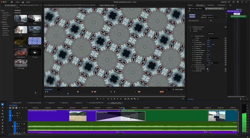 Film Impact製ライブラリの統合で、高品質なエフェクトなどが利用可能となった