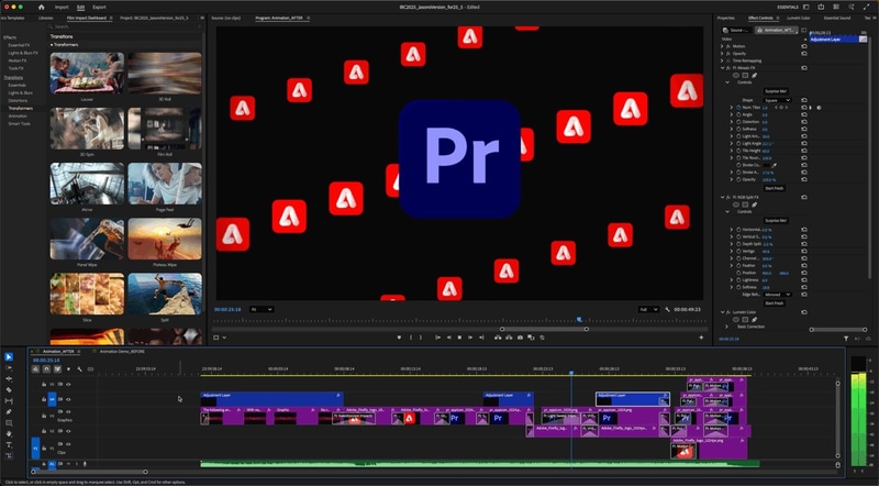 Film Impact製ライブラリの統合で、高品質なエフェクトなどが利用可能となった