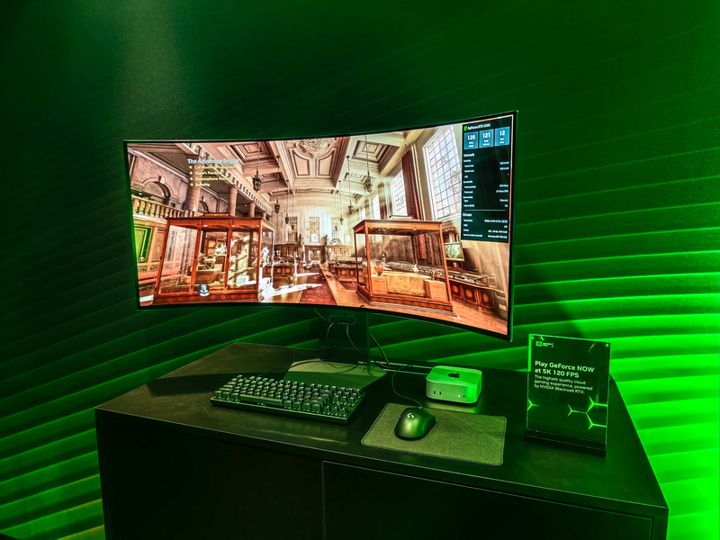 NVIDIAのGeForce NOWのデモシステム、ドイツのサーバーに接続してGeForce RTX 5080が利用できている