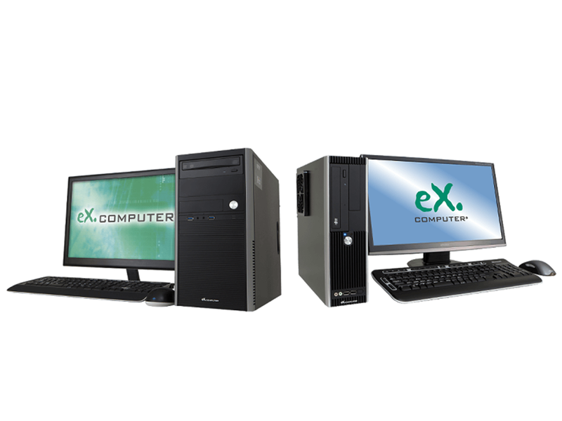 プロフェッショナルGPUモデル QS5J-B255/B(右)とQM7J-E255/B(左)