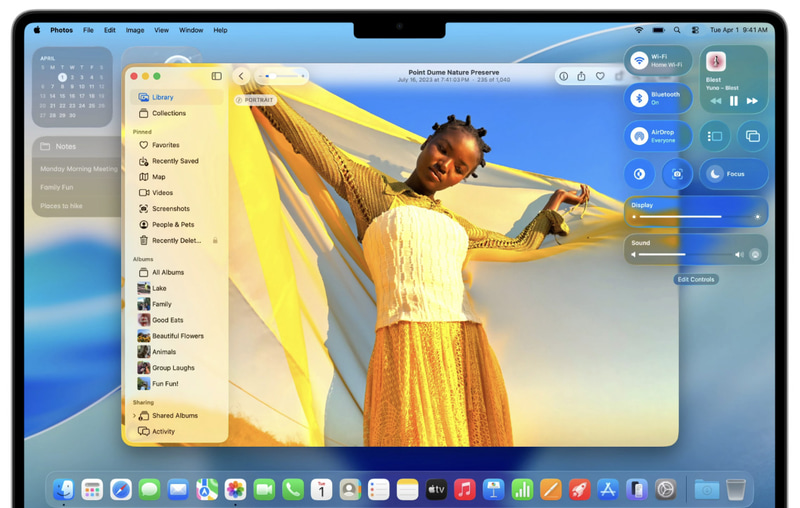 新UIデザインのLiquid Glass