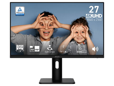 MSI PCモニター PRO MP273UP E6 27型 4k MSI、アイケア機能搭載の27型4K液晶モニター - PC Watch
