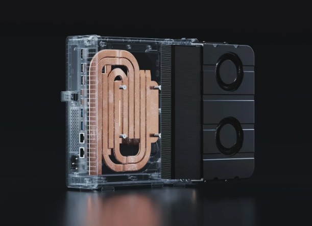 6本のヒートパイプなどを使用した冷却機構