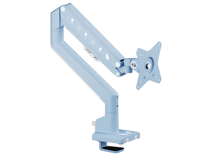 PSW1S Monitor Arm Single Decora / Pastel Blue Angel