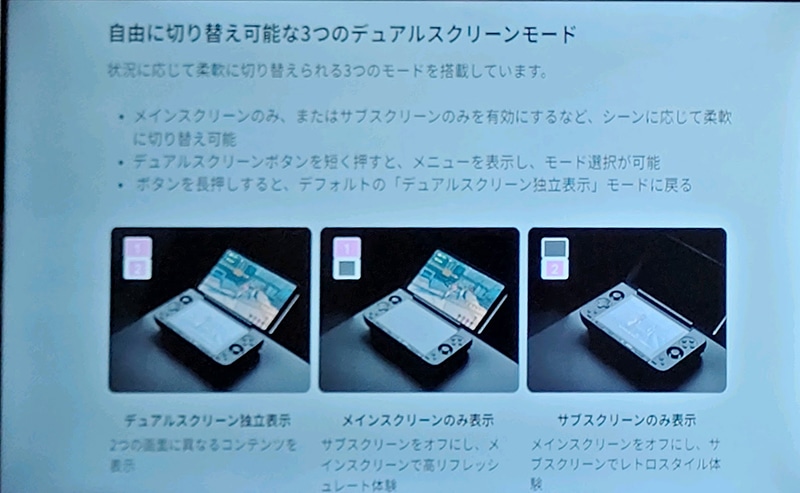 ディスプレイモードは変更可能