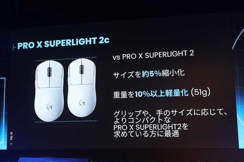 PRO X SUPERLIGHT 2cの特徴
