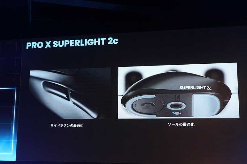 単に小型化するだけでなく、サイドボタンとソールの最適化を行なった