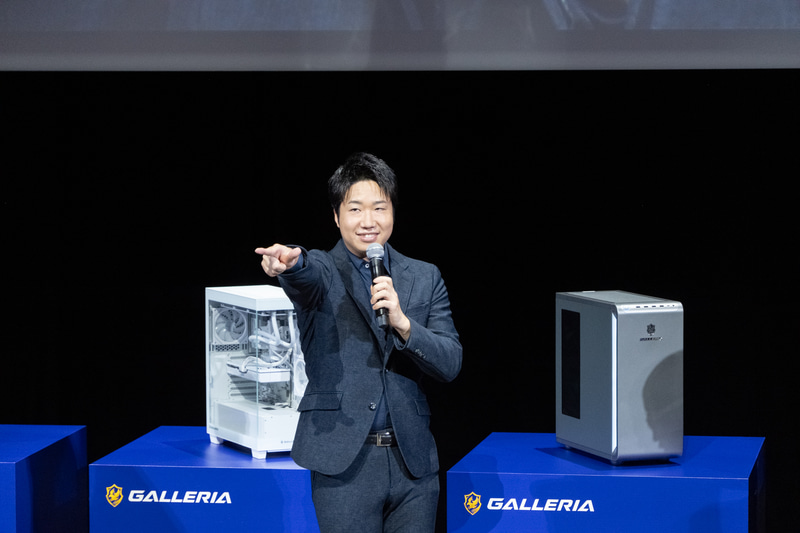 水谷隼さんが「僕はGALLERIA」とキャッチフレーズを披露する場面も