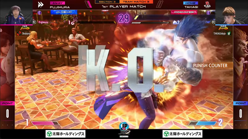 先鋒戦は高木のブランカと藤村の舞の1戦。ここは藤村の舞の立ち回りがうまく2-0で勝利を決めた