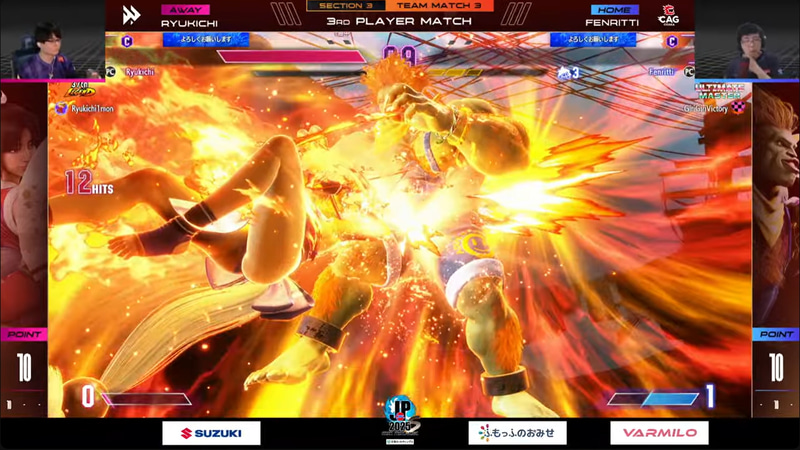 大将戦はキャラクター対策をより意識して挑んだというりゅうきちの舞の果敢な攻めと的確なリーサル判断が光る試合だった