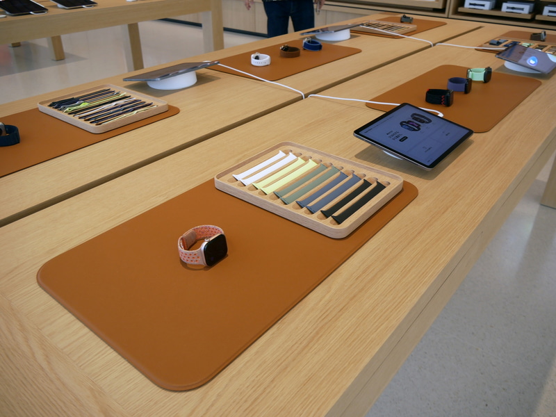  Apple Watchの展示コーナー