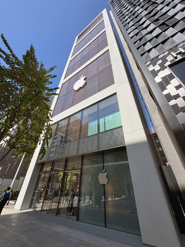 Appleのロゴマークが遠くからもわかる