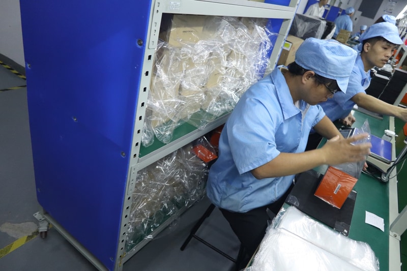 完成したものはさらに包装され、いよいよ出荷！