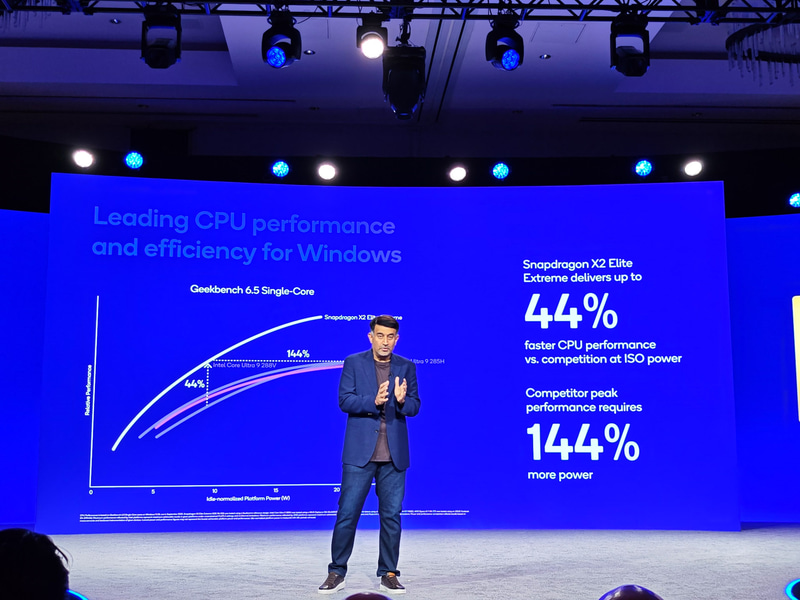 Snapdragon X2 Elite ExtremeとAMD Ryzen AI HX 370の比較
