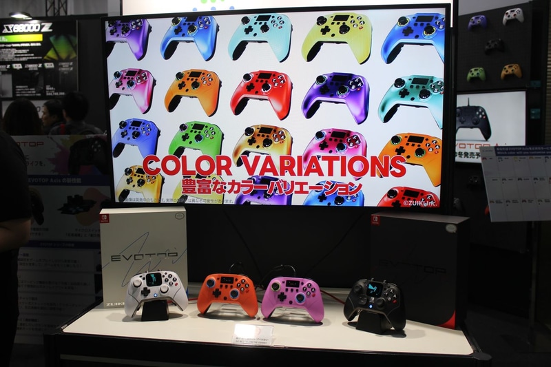 瑞起ブースのEVOTOPシリーズ展示コーナー