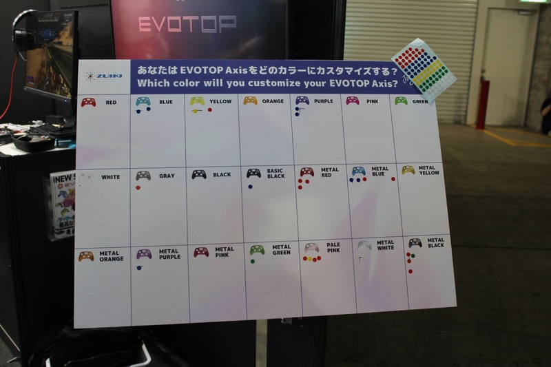 色別に人気投票が行なわれている