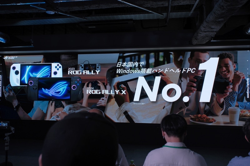 ROG Allyシリーズは国内においてNo.1のWindows搭載ハンドヘルドPCに