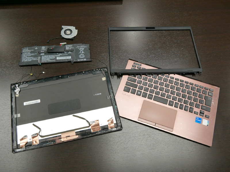 これらは廃棄される部品の数々