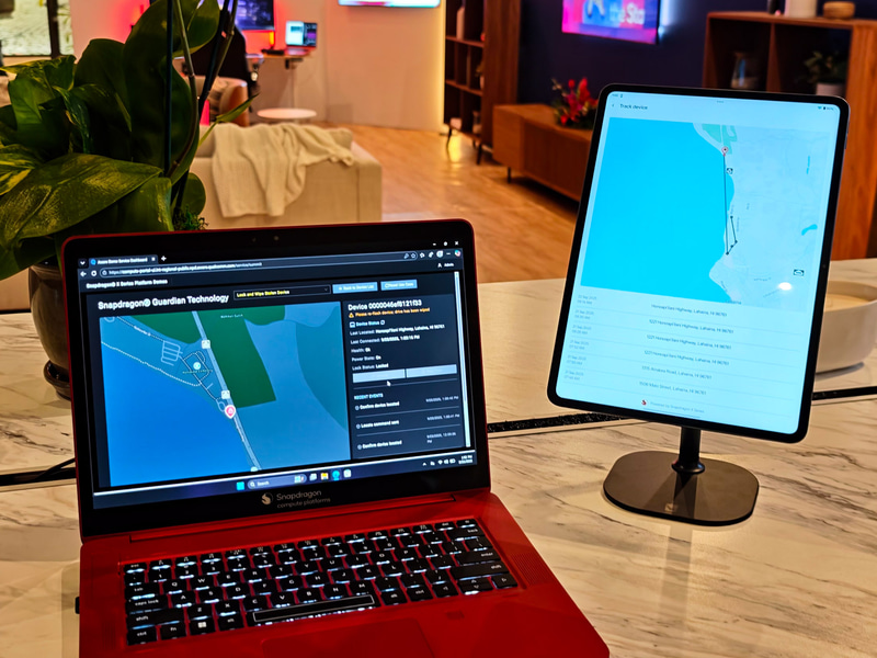 Snapdragon Guardian Technologyのデモ