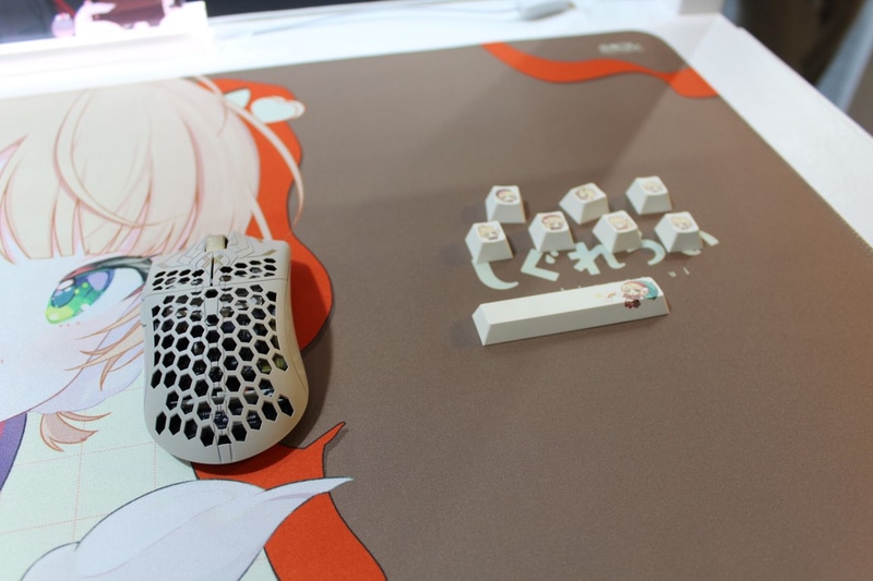 しぐれういさんコラボマウス、キーキャップ