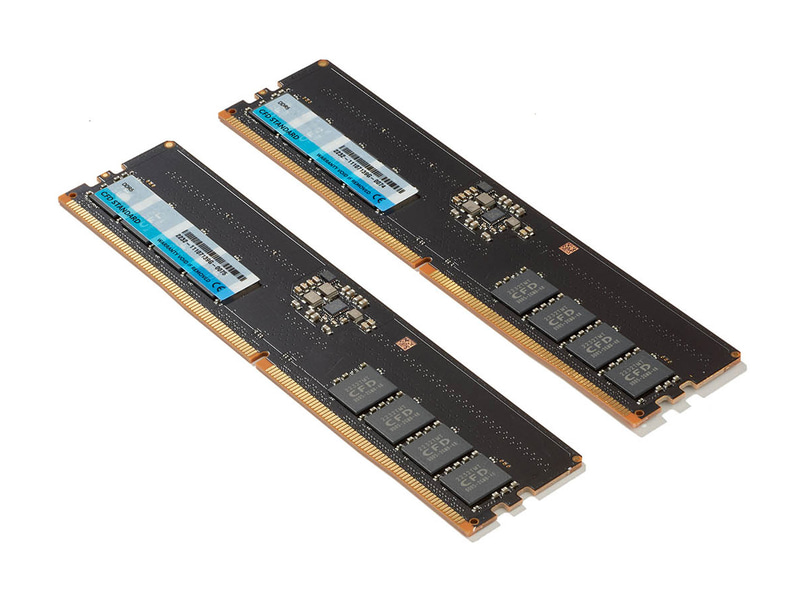 DDR5メモリの価格が大きく下がったこともあって、最新プラットフォームにアップグレードしやすくなった。写真はCFD販売の「<a href="https://www.cfd.co.jp/biz/product/detail/w5u5600cs-16g.html" class="n" target="_blank">W5U5600CS-16G</a>」(16GB 2枚組)で、実売価格は1万1,000円前後