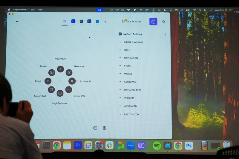 さまざまな機能を割り当てられるActions Ring
