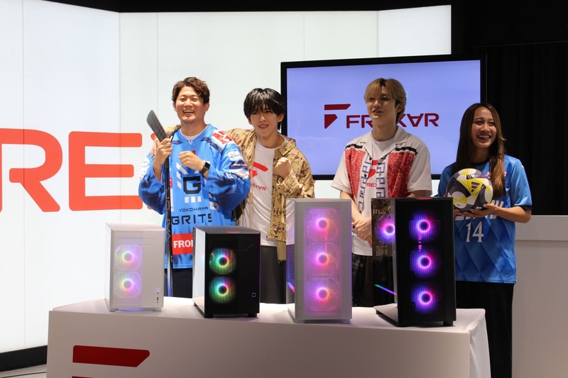 左から順に大澤勇斗選手、リョウガさん、ユーキさん、田村かのん選手