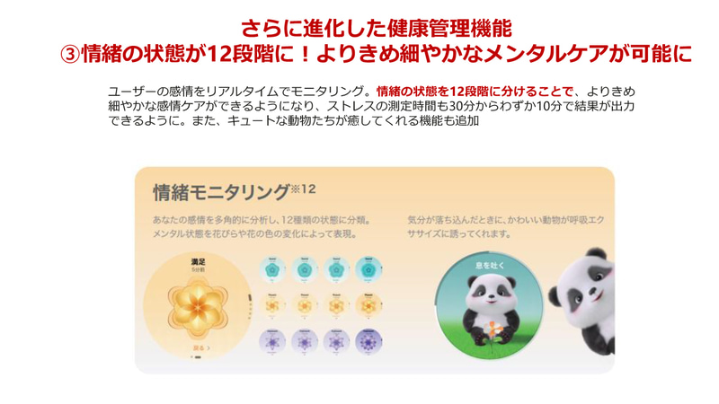 情緒モニタリング機能の強化