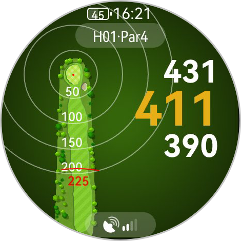 ゴルフ機能。これは若洲ゴルフリンクスのマップだ