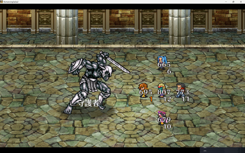 戦闘画面でフワフワ動いている敵は、七英雄レベルの強さ……