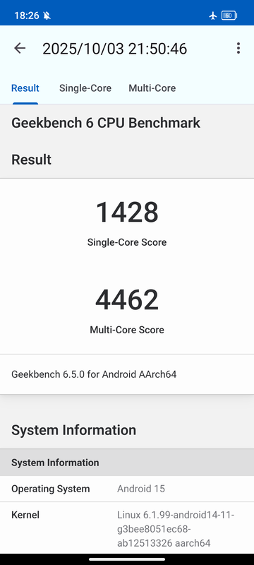 Geekbench 6のCPUスコア