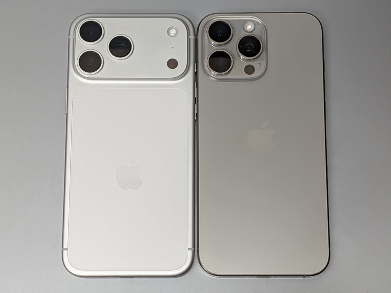 背面のデザインは大きく変更されている。個人的には林檎マークの位置が下にずれ、必ずしもMagSafeの中心位置を指し示さなくなったのが気になるところ