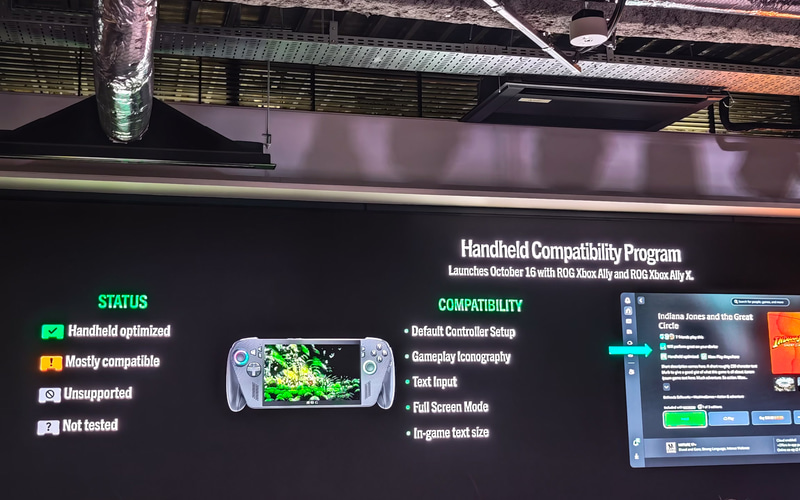 発売後に予定されているアップデートで、ハンドヘルドに最適化されているかを示すアイコンがストアの表示に用意される