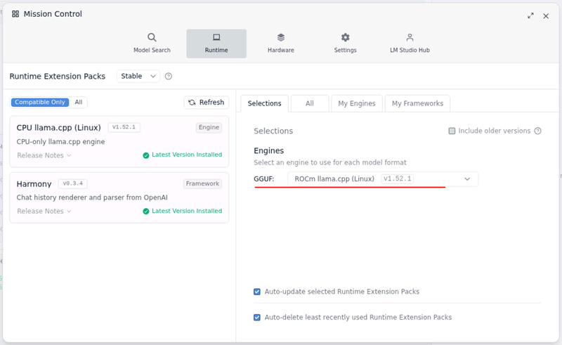 GGUFにROCmを割り当てたが、エラーで動かず