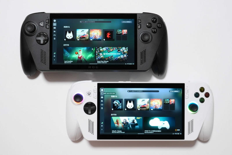 「ROG Xbox Ally X」(左)、「ROG Xbox Ally」(右)