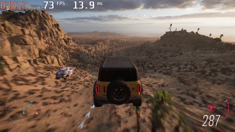 1080p解像度において、Ally XはAllyに対して206%相当の平均フレームレートを記録