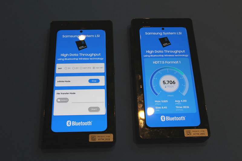 2Mbpsを超える高速通信の実演