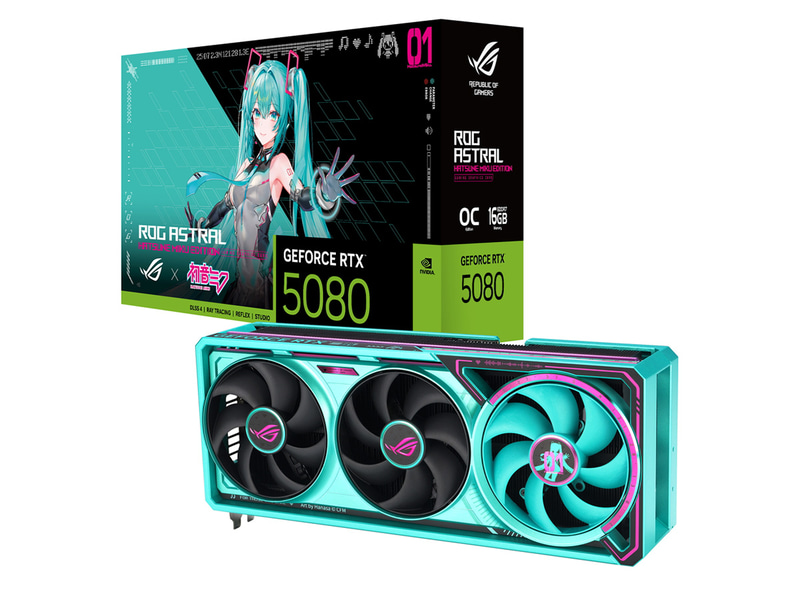 ROG Astral GeForce RTX 5080 16GB GDDR7 OC HATSUNE MIKU EDITION